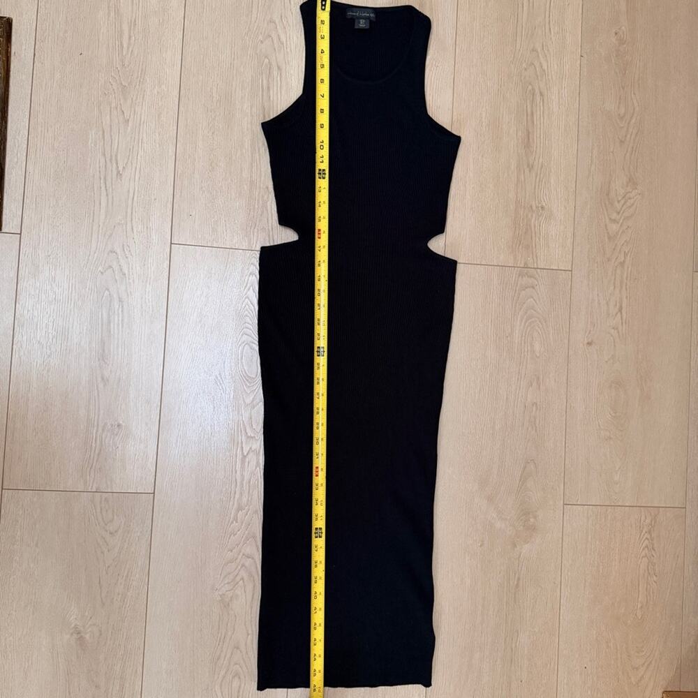 House of Harlow 1960 Black rib knit Cutout Midi Dress size small - Picture 6 of 11